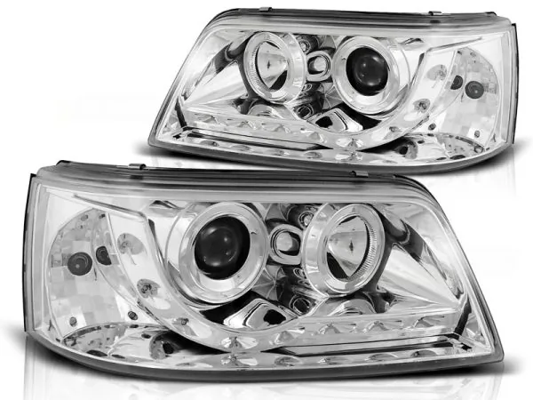 Frontlykter VW T5 04.03-08.09 Daylight Krom