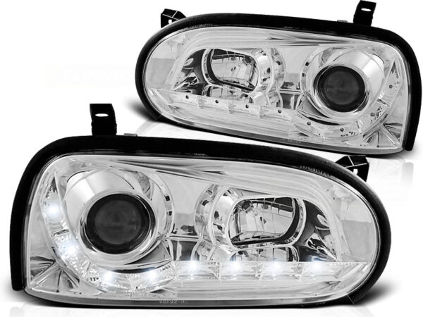 Frontlykter VW Golf 3 09.91-08.97 Daylight Chrome