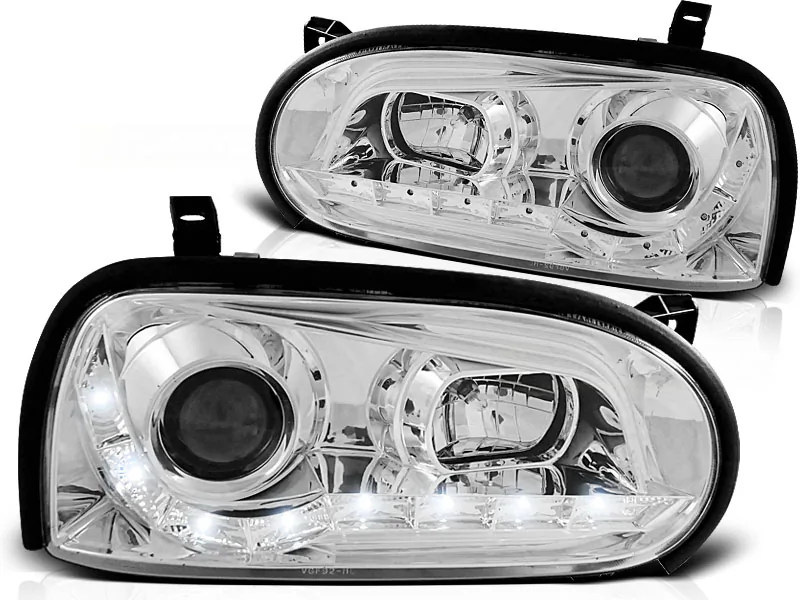 Frontlykter VW Golf 3 09.91-08.97 Daylight Chrome