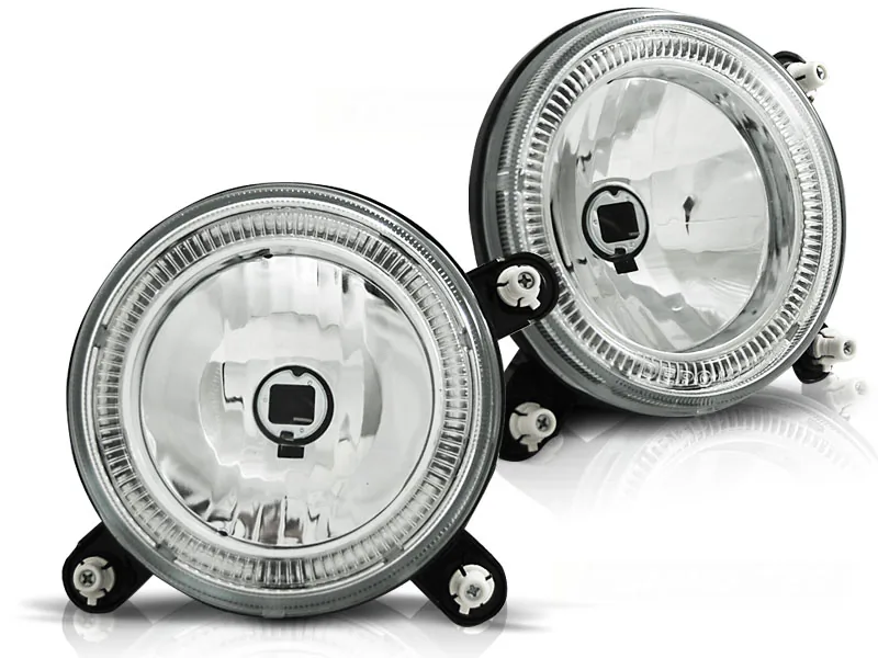 Frontlykter VW Golf 1 / Golf 2 Angel Eyes Chrome - Bilde 2