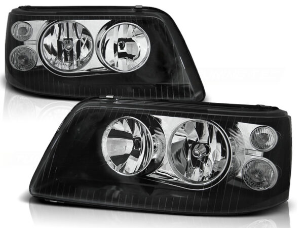 Frontlykter VW T5 04.03-08.09 Svart