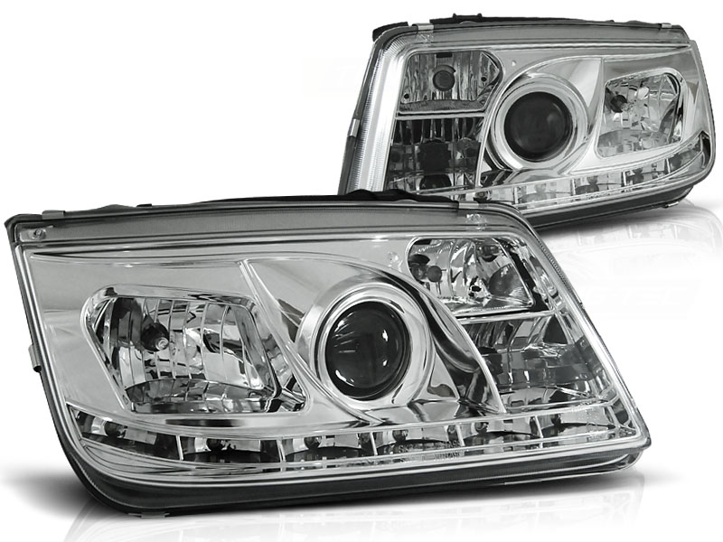 Frontlykter VW Bora 09.98-05.05 Daylight Chrome - Bilde 2