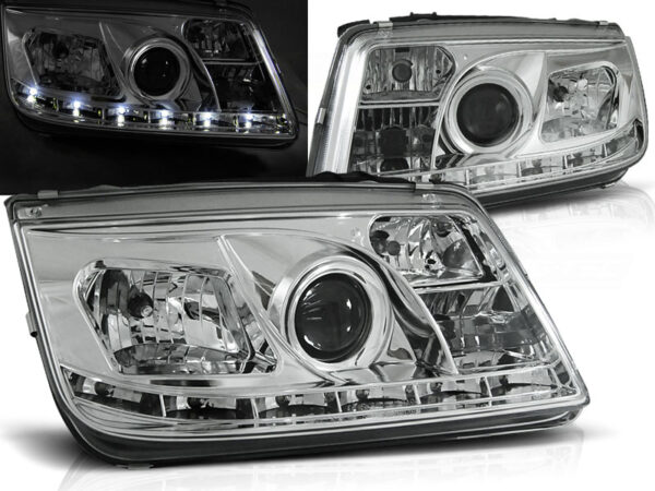 Frontlykter VW Bora 09.98-05.05 Daylight Krom – bilde 1 av 2