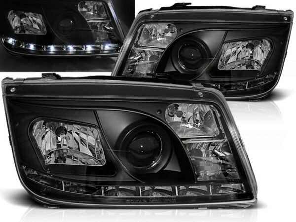 Frontlykter VW Bora 09.98-05.05 Daylight Svart – bilde 1 av 2