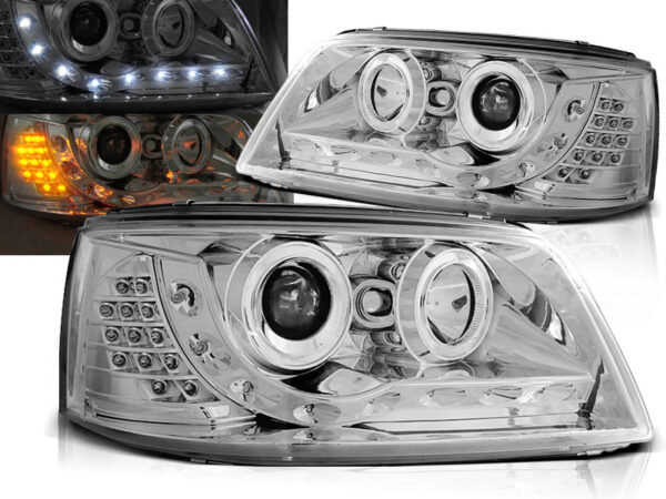 Frontlykter VW T5 04.03-08.09 Daylight Krom – bilde 1 av 2
