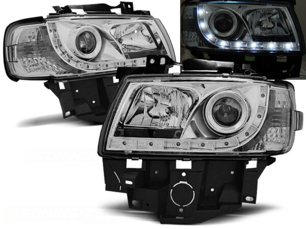 Frontlykter VW T4 08.96-03.03 Bus Daylight Krom – bilde 1 av 2