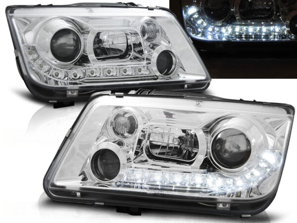 Frontlykter VW Bora 09.98-05.05 Daylight Krom – bilde 1 av 2