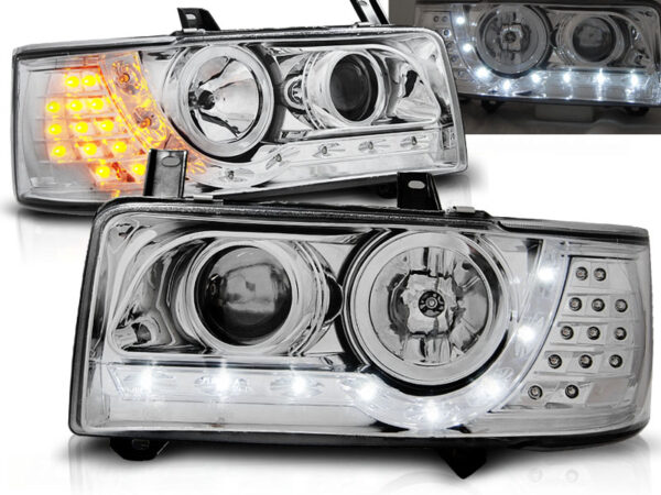 Frontlykter VW T4 90-03.03 Transporter Daylight Krom – bilde 1 av 2