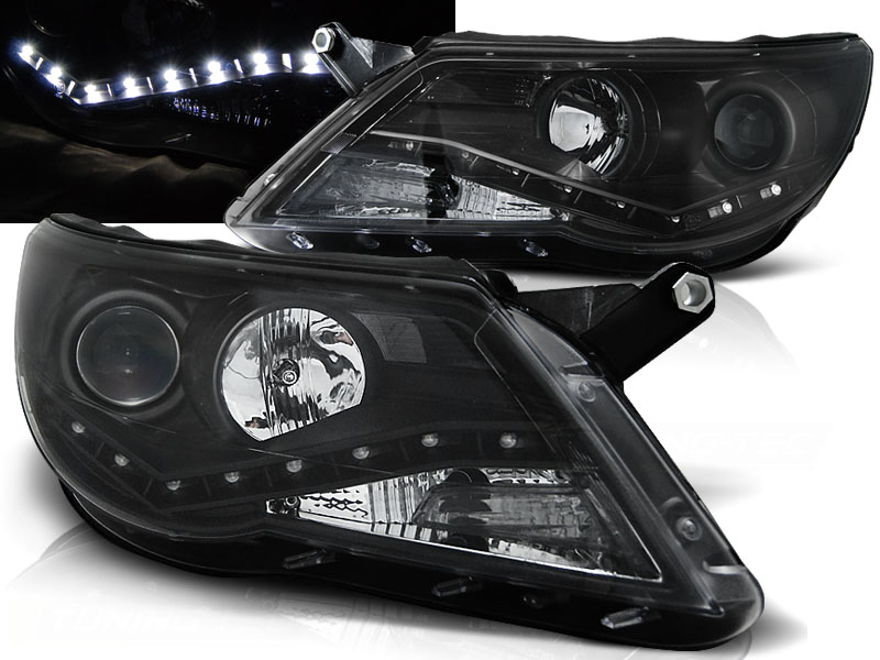 Frontlykter VW Tiguan 10.07-11 Daylight Black