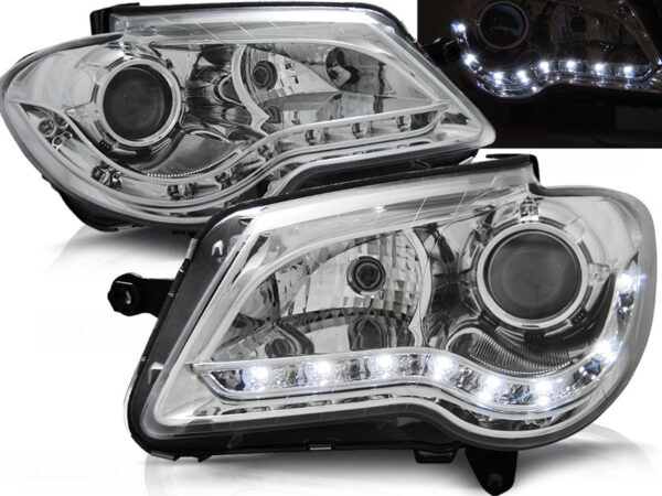 Frontlykter VW Touran 06-10 Daylight Krom – bilde 1 av 2