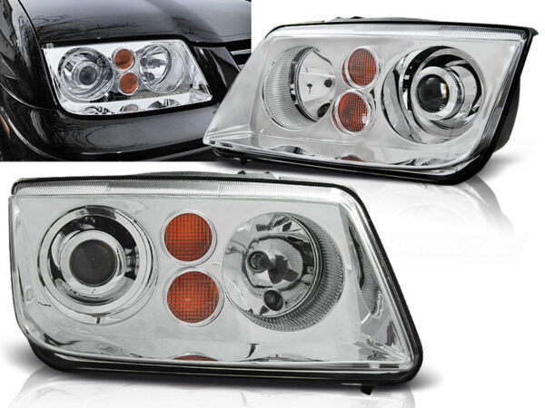 Frontlykter VW Bora 98-05 Krom – bilde 1 av 2