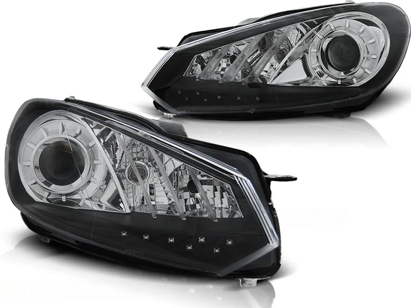 Frontlykter VW Golf 6 10.08- 12 True Drl Black - Bilde 2