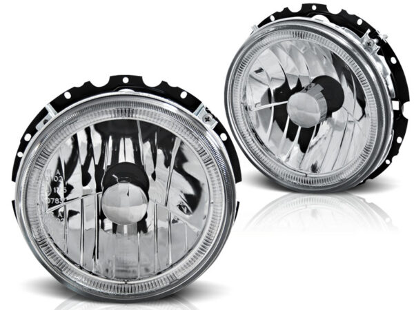Frontlykter VW Golf 1 05.74-07.83 Angel Eyes Krom – bilde 2 av 2