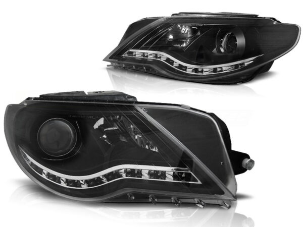 Frontlykter VW Passat Cc 08-12 Daylight Svart – bilde 2 av 2