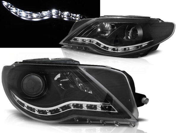 Frontlykter VW Passat Cc 08-12 Daylight Svart – bilde 1 av 2