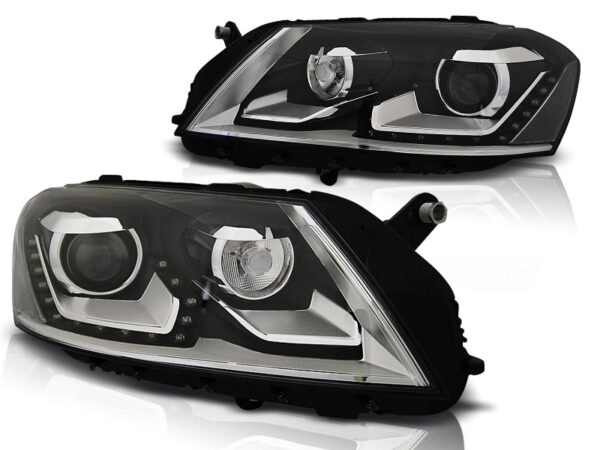 Frontlykter VW Passat B7 10.10-10.14 Daylight Svart – bilde 2 av 2