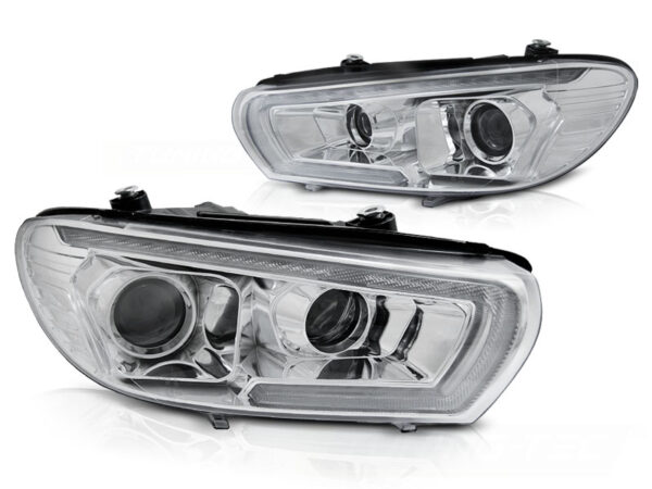 Frontlykter VW Scirocco 08-04.14 Xenon Tube SEQ LED Krom – bilde 2 av 2