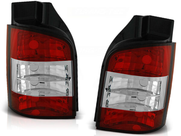 Baklykter VW T5 04.03-09 Red White