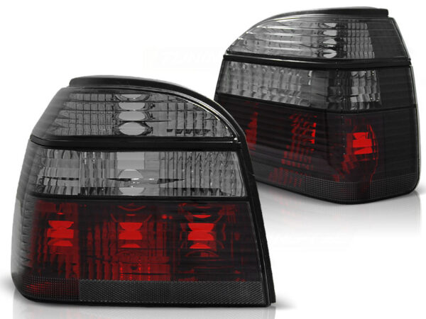 Baklykter VW Golf 3 09.91-08.97 Red Smoke