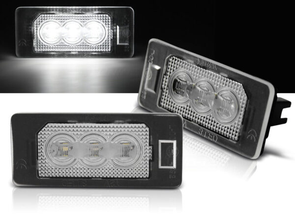 LED-skiltlys BMW E90/F30/F32/E39/E60/F10/X3/X5/X6 3x LED Klar – bilde 1 av 2