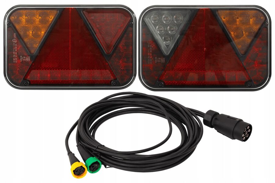 Tilhengerlys LED sett FRISTOM FT-270 + MANTES kabel 7-PIN – bilde 1 av 6