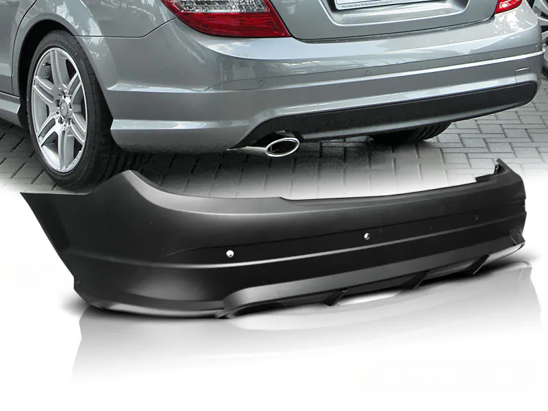 Bakre Støtfanger Mercedes W204 07-10 Sedan AMG Style PDC