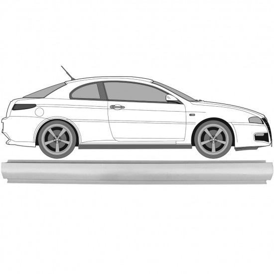 Reparasjonsplate Terskel Alfa Romeo GT 03-10 Venstre = Høyre