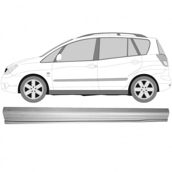 Reparasjonsplate Terskel Toyota Corolla Verso 2001-2004 Venstre