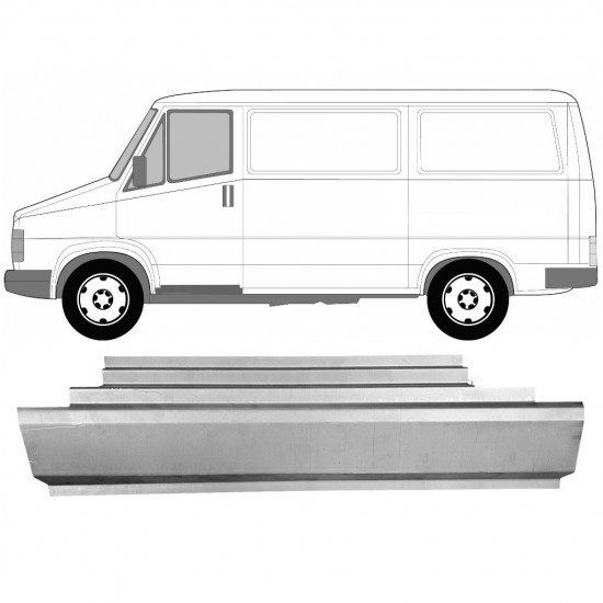 Reparasjonsplate Terskel Foran Fiat Ducato / C25 / J5 81-94 Venstre