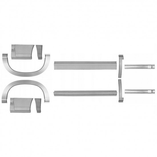 Reparasjonsplate Terskel Med Bakreskjerm Fiat Ducato / Peugeot Boxer 94-06 SWB Sett - Bilde 2