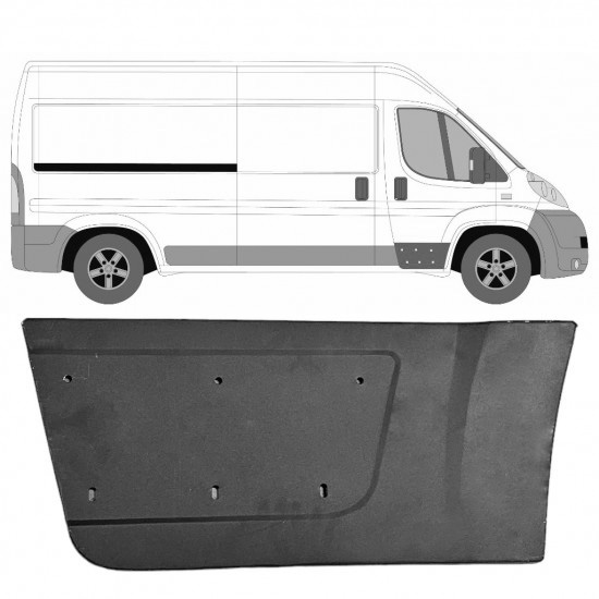 Reparasjonsplate Fordør Fiat Ducato / Peugeot Boxer 2006- Høyre