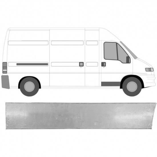 Reparasjonsplate Fordør Ytre Fiat Ducato / Peugeot Boxer 94-06 Høyre