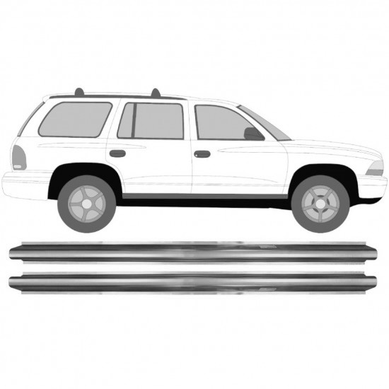 Reparasjonsplate Terskel Dodge Durango 1997-2004 Sett