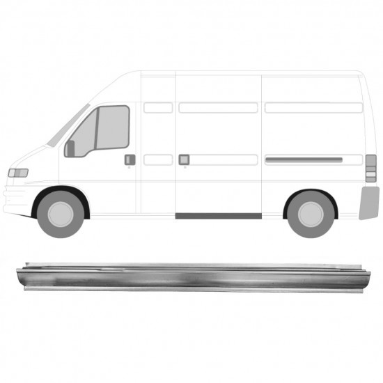 Reparasjonsplate Terskel Skyvedør Fiat Ducato / Peugeot Boxer 94-06