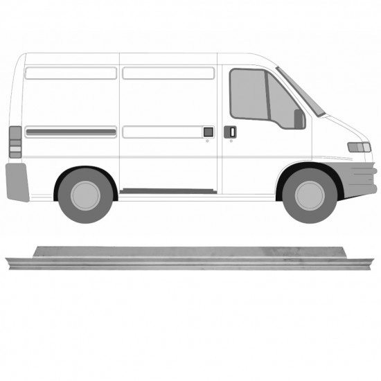 Reparasjonsplate Skyvedør Indre Fiat Ducato / Peugeot Boxer 94-06