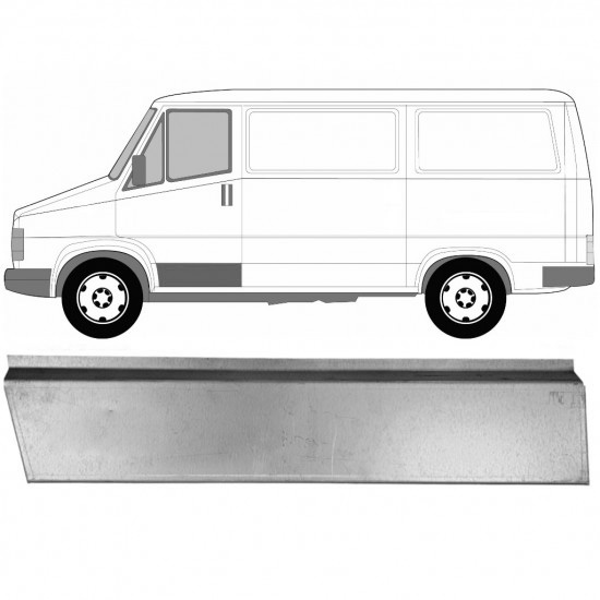 Reparasjonsplate Fordør Ytre Fiat Ducato / C25 / J5 81-94 Venstre