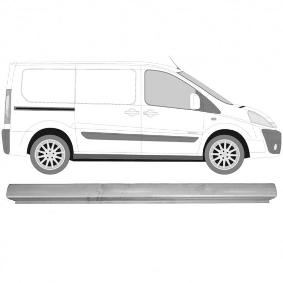 Reparasjonsplate Terskel Fiat Scudo Expert 2007- Høyre