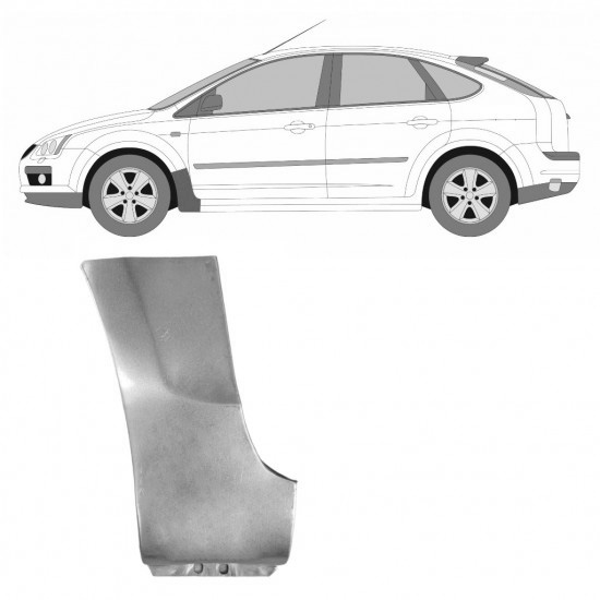 Reparasjonsplate Framskjerm Ford Focus 04-10 Venstre