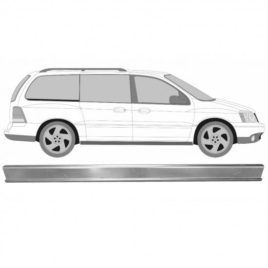 Reparasjonsplate Terskel Ford Freestar 2004-2007 Venstre = Høyre