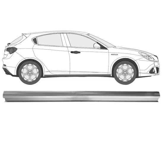 Reparasjonsplate Terskel Alfa Romeo Giulietta 10-20 Høyre