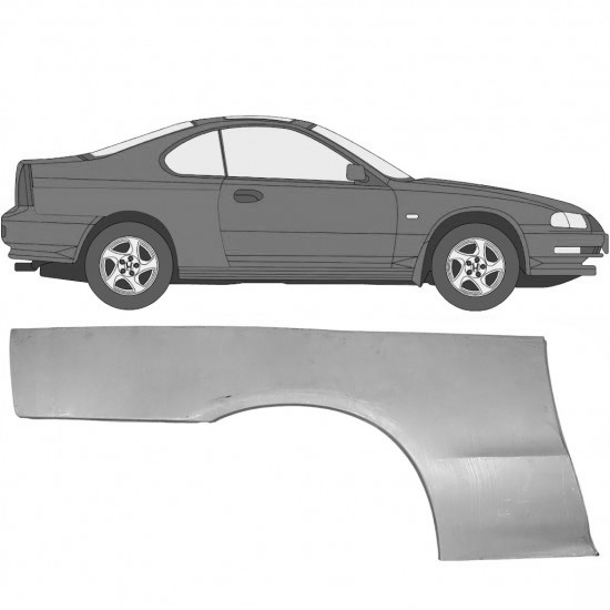 Reparasjonsplate Bakskjerm Honda Prelude 1992-1997 Høyre