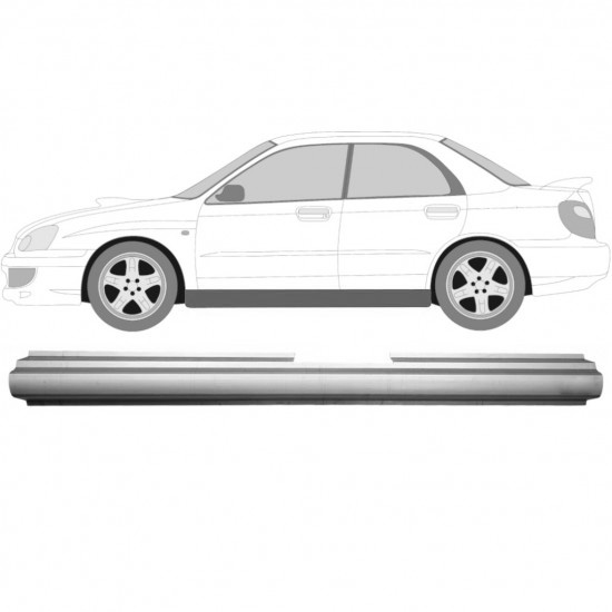 Reparasjonsplate Terskel Subaru Impreza GD GG 00-07 Venstre