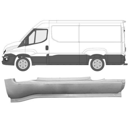 Reparasjonsplate Terskel Foran Iveco Daily 14-16 Venstre
