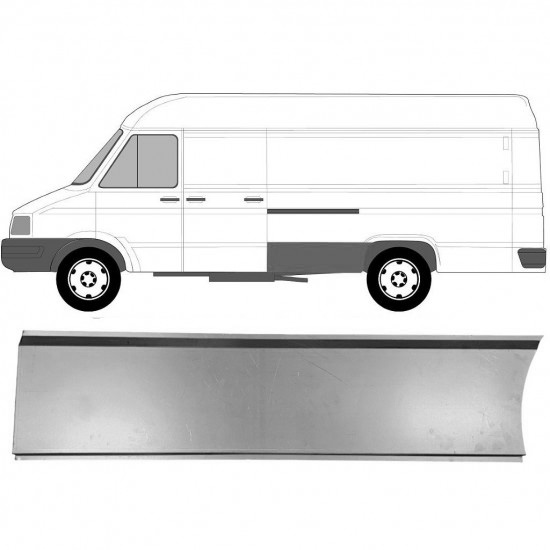 Reparasjonsplate Bakskjerm Iveco Daily 85-99 LWB Venstre