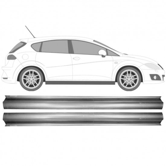 Reparasjonsplate Terskel Seat Leon 2005-2012 Sett