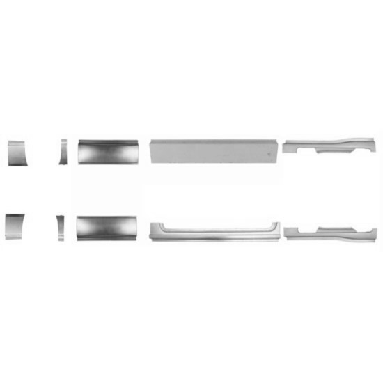 Sett Med Reparasjonsplater Renault Master 10-24 Venstre+Høyre - Bilde 2