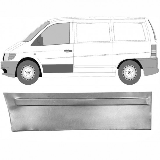 Reparasjonsplate Fordør Ytre Mercedes Vito I W638 96-03 Venstre