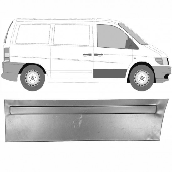 Reparasjonsplate Fordør Ytre Mercedes Vito I W638 96-03 Høyre