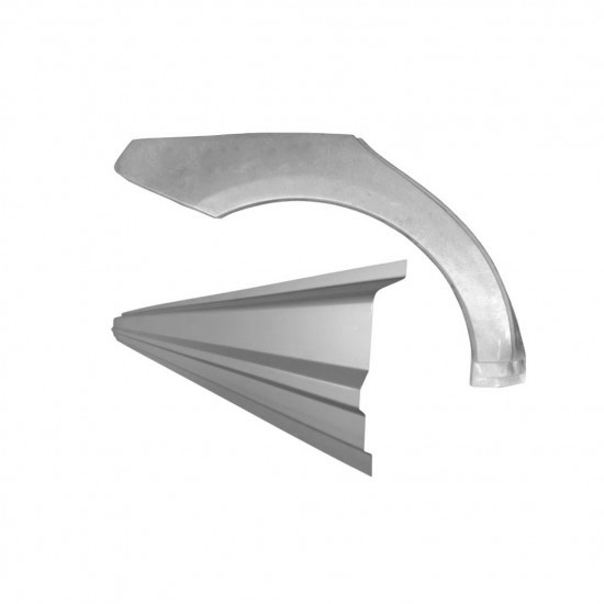 Reparasjonsplate Terskel Med Bakskjerm Mercedes A-Klasse 2004-2012 Høyre Sett - Bilde 2