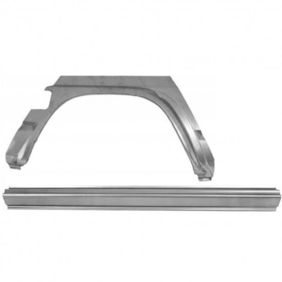 Reparasjonsplate Terskel Med Bakskjerm Nissan Patrol 1990-1997 Høyre Sett - Bilde 2